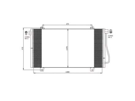 Радиатор кондиционера Valeo 817742