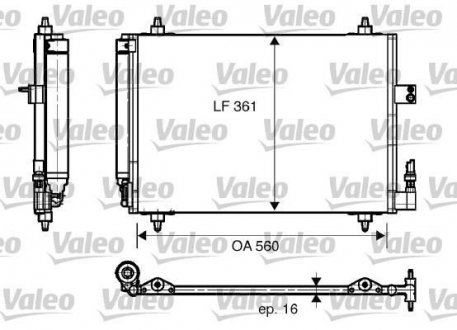 Радіатор кондиціонера Valeo 817824