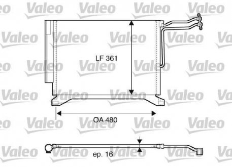 Радиатор кондиционера Valeo 817837