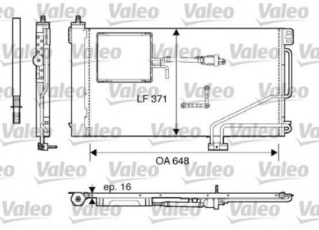 Радиатор кондиционера Valeo 817849