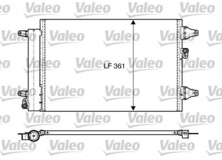 Радіатор кондиціонера Valeo 818004 (фото 1)