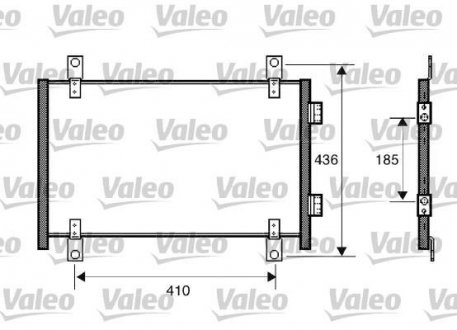 Радіатор кондиціонера Valeo 818018 (фото 1)