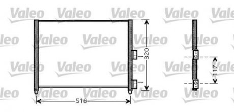 Радиатор кондиционера Valeo 818020