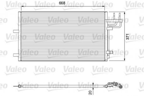 Радіатор кондиціонера Valeo 818046 (фото 1)