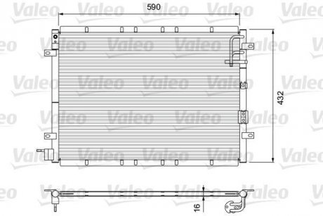 Радіатор кондиціонера Valeo 818080