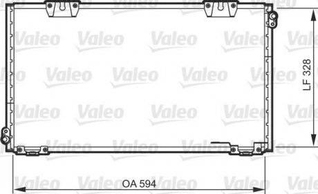 Радиатор кондиционера Valeo 818104