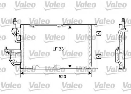 Радиатор кондиционера Valeo 818168