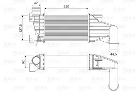 Радіатор наддуву Valeo 818555