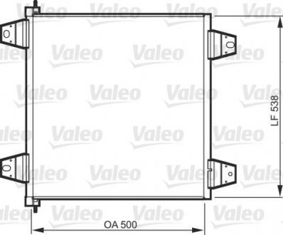 Радіатор кондиціонера Valeo 818986