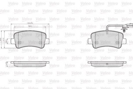 Тормозные колодки RENAULT T. MASTER/MOVANO 10- POJED Valeo 872112