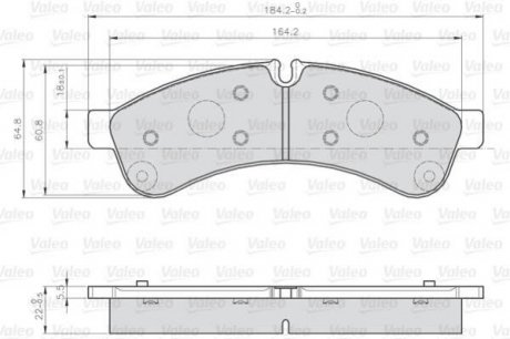 Тормозные колодки IVECO T. DAILY 06- Valeo 872231