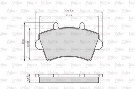 Колодки гальмівні RENAULT P. MASTER 00- Valeo 872613