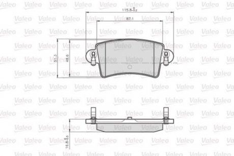 Тормозные колодки RENAULT T. MASTER 00- Valeo 872669 (фото 1)