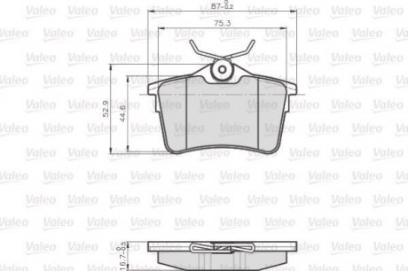 Тормозные колодки CITROEN T. BERLINGO 08- Valeo 872765