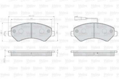 Тормозные колодки FIAT P. DUCATO 06- Valeo 873466 (фото 1)