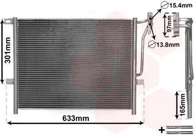 Радіатор кондиціонера Van Wezel 06005203