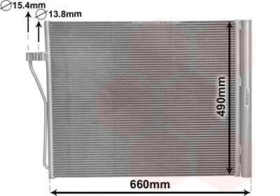 Фото радіатор кондиціонера Van Wezel 06005371 Радіатор кондиціонера Van Wezel 06005371