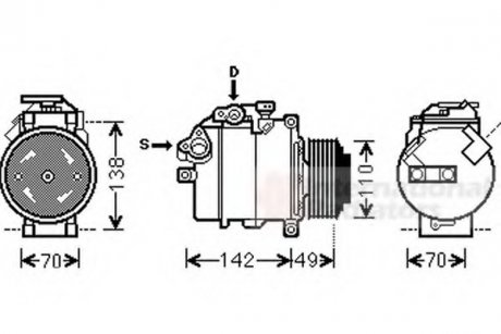 Фото компрессор Van Wezel 0600K411 Компрессор Van Wezel 0600K411