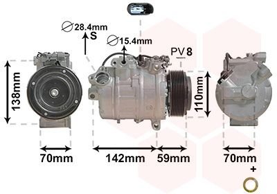 Компресор кондиціонера BMW Van Wezel 0600K418
