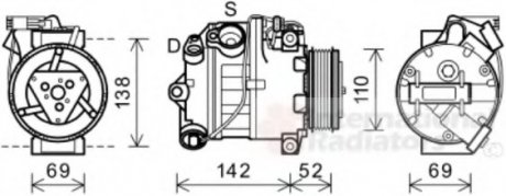 Компрессор Van Wezel 0600K442