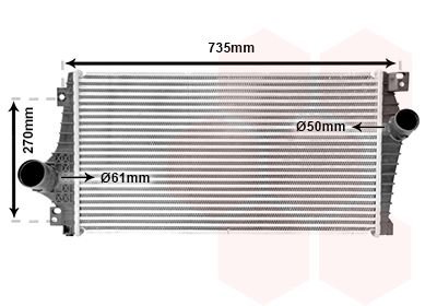Intercooler, charger Van Wezel 08004069