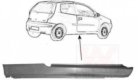 Накладка порога Van Wezel 1620102