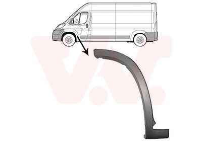 Trim/Protective Strip Van Wezel 1651401