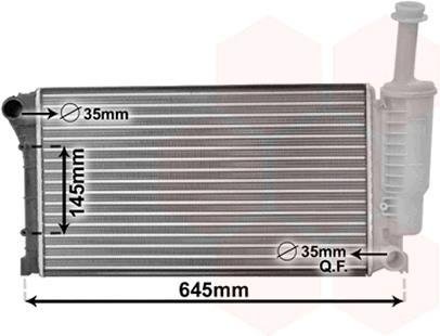 Фото радіатор, охолодження двигуна Van Wezel 17002335 Радіатор, охолодження двигуна Van Wezel 17002335