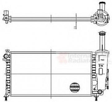 Радіатор, охолодження двигуна Van Wezel 17002999