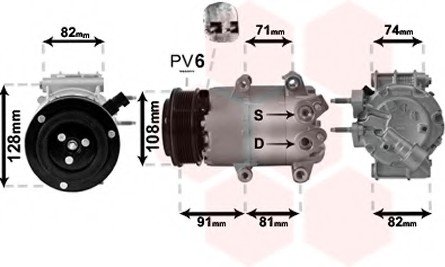 Компрессор Van Wezel 1800K498