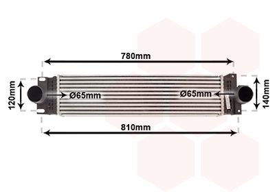 Intercooler, charger Van Wezel 18014714