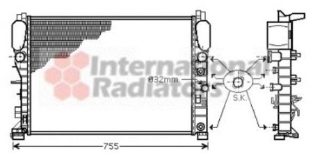 Радіатор охолодження Van Wezel 30002341 (фото 1)