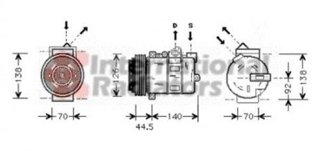 Компрессор кондиционера Van Wezel 3000K277