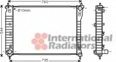 Радіатор, охолодження двигуна Van Wezel 37002435 (фото 1)