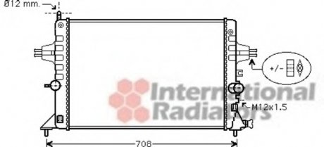 Радіатор, охолодження двигуна Van Wezel 37002440