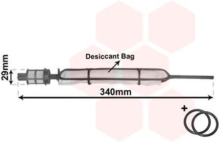 Осушитель кондиционера Van Wezel 3700D378