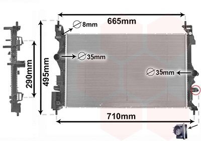 Heat Exchanger Van Wezel 37012716