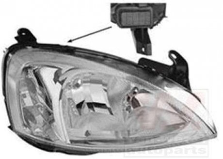 Фото фара головна Van Wezel 3779964 Фара головна Van Wezel 3779964