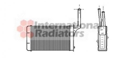 Радиатор печки Van Wezel 40006049