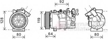 Компрессор Van Wezel 4300K492