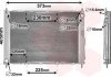 Радиатор, охлаждение двигателя, модуль охлаждения Van Wezel 4300M405 (фото 2)