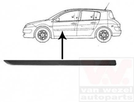 Облицовка / защитная накладка Van Wezel 4375423
