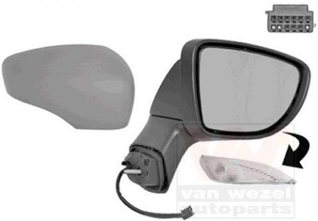 Дзеркало зовнішнє Van Wezel 4386808