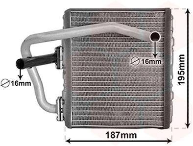 Фото теплообмінник Van Wezel 51006108 Теплообмінник Van Wezel 51006108