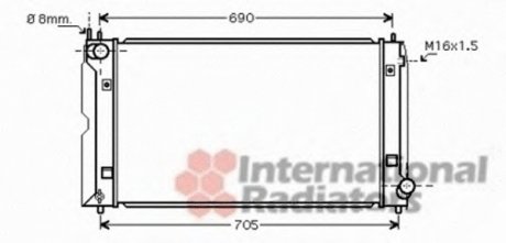 Радіатор, охолодження двигуна Van Wezel 53002386 (фото 1)