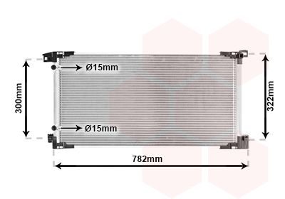 Condenser, air conditioning Van Wezel 53015710
