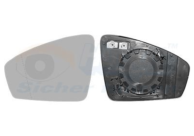 Скло дзеркала (з підігрівом) VW Tiguan 16- (L) Van Wezel 5747837