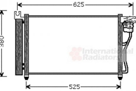 Радіатор кондиціонера Van Wezel 82005164