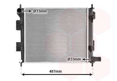Radiator, engine cooling Van Wezel 82012707