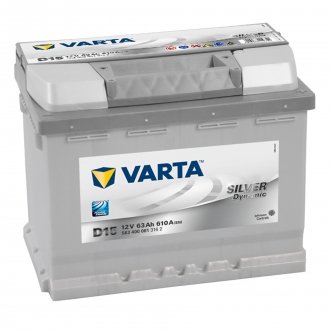 Аккумулятор 63Ah/610A(- +)EUR(L242 W175 H168 Th190) VARTA 563400061